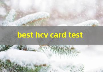 best hcv card test